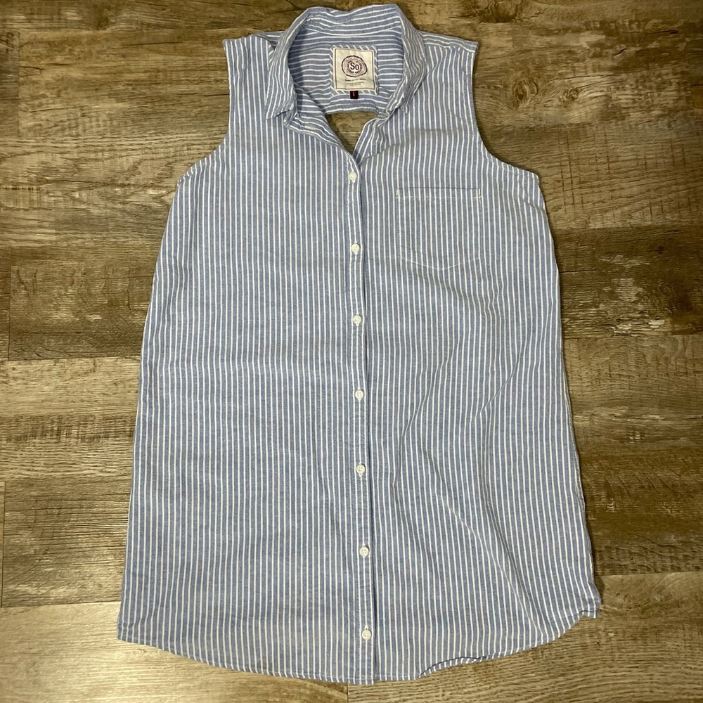 SO Collared Sleeveless Dress with cut out in back